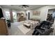 Spacious main bedroom with calming decor, large bed, and access to the backyard at 2891 S Rainbow Ave, Pahrump, NV 89048