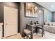 Dining nook offering a breakfast bar and seamless access to the living area at 363 Silva Pl, Henderson, NV 89011