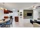 Open-concept living room and kitchen with natural light and modern decor at 4200 S Valley View Blvd # 2009, Las Vegas, NV 89103