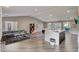 Spacious clubhouse area with modern furnishings, a large island, and ample seating at 4200 S Valley View Blvd # 3074, Las Vegas, NV 89103