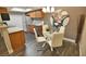 Dining area featuring modern furniture, stylish decor, and an open view of the kitchen at 4200 S Valley View Blvd # 3074, Las Vegas, NV 89103