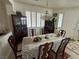 Elegant dining room featuring a chandelier, and ample seating for Gathering gatherings at 8337 Ruby Heights Ave, Las Vegas, NV 89117