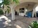 Covered patio with tiled flooring for enjoying outdoor living space at 8337 Ruby Heights Ave, Las Vegas, NV 89117