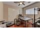Bedroom with wood floors, closet, and window at 9091 Jumping Jacks Ave, Las Vegas, NV 89178