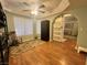 Bedroom showcases natural light, a ceiling fan, and ample closet space with an adjacent doorway at 3031 Pebble Beach Ave, Pahrump, NV 89048