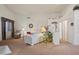 Bright living room with neutral tones, high ceilings, and ample natural light at 3088 Evening Mist Ave, Henderson, NV 89052