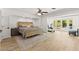 Spacious primary bedroom boasts wood floors, natural light, and an ensuite exercise room at 3108 Sonia Dr, Las Vegas, NV 89107