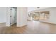 Open concept kitchen with modern white cabinets and stainless steel appliances at 3309 Marionette Ave, Las Vegas, NV 89101
