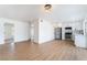 Eat-in kitchen featuring modern stainless steel appliances, white cabinets, and new countertops at 3309 Marionette Ave, Las Vegas, NV 89101