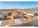 Aerial view of a charming single-story home nestled in a well-planned community at 3665 E Garfield Dr, Pahrump, NV 89061
