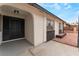 Welcoming home entrance featuring a stylish door and well-kept walkway at 3915 Delling Ct, Las Vegas, NV 89104