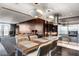 Modern kitchen with a large island, stainless steel appliances, and city views at 4381 W Flamingo Rd # 3002, Las Vegas, NV 89103