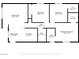 Detailed floor plan showcasing the layout of the home, including room dimensions at 4432 Ash Ave, Las Vegas, NV 89110