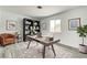 Office with hardwood floors, large window, and neutral paint at 4432 Ash Ave, Las Vegas, NV 89110