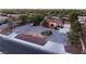 Aerial view of property showcasing landscaping, mature trees, and curb appeal at 4530 W Shelbourne Ave, Las Vegas, NV 89139
