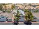 Inviting two-story home with a manicured front yard nestled in a charming community at 5228 Shasta Lake Way, Las Vegas, NV 89118