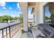 Inviting balcony with a cozy bench, offering a peaceful outdoor space at 7241 Indian Creek Ln # 203, Las Vegas, NV 89149