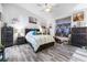 Main bedroom features decorative wood furnishings and decor at 7241 Indian Creek Ln # 203, Las Vegas, NV 89149
