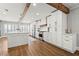 Modern kitchen with white cabinets, white countertops, and stainless steel appliances at 8820 Fall Green Ave, Las Vegas, NV 89129