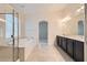 The bathroom boasts a separate shower, soaking tub, and double vanity with ample space at 9252 Oxbow Lake Ave, Las Vegas, NV 89149