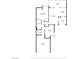 Detailed floor plan showcasing the layout including the primary bedroom, kitchen, living room, and balcony at 9424 Gold Mountain Dr, Las Vegas, NV 89134