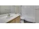 Full bathroom with a vanity, toilet, and a bathtub shower combo at 1013 Falconhead Ln # 202, Las Vegas, NV 89128
