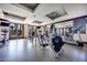 Well-equipped gym with treadmills, bikes, and mirrored walls, promoting a healthy and active lifestyle at 2405 W Serene Ave # 612, Las Vegas, NV 89123