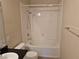 Bathroom with a shower-tub combo, vanity, toilet and neutral colored walls at 2900 Sunridge Heights Pkwy # 418, Henderson, NV 89052