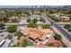 Aerial view of home with lush landscaping, swimming pool and proximity to the Las Vegas Strip at 3085 Duneville St, Las Vegas, NV 89146