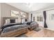 Bright bedroom with two beds, natural light, and wooden floors at 3085 Duneville St, Las Vegas, NV 89146