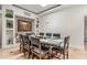 Elegant dining room with modern decor, decorative niches, and a large table for gatherings at 3085 Duneville St, Las Vegas, NV 89146