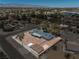 Aerial view of the property showcasing the layout, landscaping, and neighborhood at 3090 Westwind Rd, Las Vegas, NV 89146