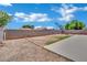 Expansive backyard is fully fenced, providing privacy and space for recreation at 317 Kane Ave, Las Vegas, NV 89110