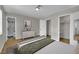 Bright bedroom with closet and attached bathroom at 317 Kane Ave, Las Vegas, NV 89110