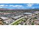 Aerial view of the neighborhood, highlighting the proximity to shopping centers and a greenbelt at 317 Kane Ave, Las Vegas, NV 89110