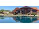 Scenic shot of the lake with the reflection of the surrounding community building at 4533 Queens Hill St, North Las Vegas, NV 89031