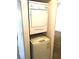 A close up of a stackable washer and dryer, offering convenience at 8417 Running Deer Ave # 101, Las Vegas, NV 89145