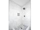 New shower with decorative shower tile and seat at 849 Brahma Ln, Henderson, NV 89002