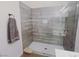 Modern tiled shower with glass door and rainfall shower head at 9000 Las Vegas Blvd # 1037, Las Vegas, NV 89123