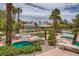 Community mini golf course with mature landscaping and walkways at 9516 City Hill Ct, Las Vegas, NV 89134