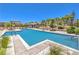 Beautiful community pool featuring crystal-clear water and ample space for swimming at 12295 Skyracer Dr, Las Vegas, NV 89138