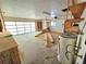 Expansive garage featuring abundant storage shelves, offering ample space for vehicles, projects, and hobbies at 1400 Silver Peak Ave, Pahrump, NV 89048