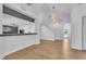 Bright living room features high ceilings, modern design and hardwood floors at 1795 Nuevo Rd, Henderson, NV 89014
