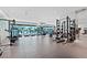 Spacious gym equipped with treadmills, weight machines, and floor to ceiling windows at 2000 N Fashion Show Dr # 4318, Las Vegas, NV 89109