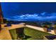 Secluded backyard with sleek outdoor furniture and expansive mountain views, perfect for upscale outdoor living at 2786 Scotts Valley Dr, Henderson, NV 89052