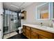 Modern bathroom features a glass shower, contemporary vanity, and stylish finishes at 2786 Scotts Valley Dr, Henderson, NV 89052