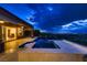 Beautiful backyard featuring an infinity pool, perfect for serene outdoor enjoyment and entertainment at 2786 Scotts Valley Dr, Henderson, NV 89052