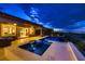 Luxury infinity pool and spa, offering stunning landscape views and an elegant backyard living space at 2786 Scotts Valley Dr, Henderson, NV 89052