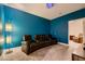 Home theater with comfortable seating and plush carpeting, perfect for movie nights at 2786 Scotts Valley Dr, Henderson, NV 89052