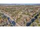 Aerial view of large lot, showing the equestrian facilities, and mature landscaping at 2868 Vista Del Sol Ave, Las Vegas, NV 89120